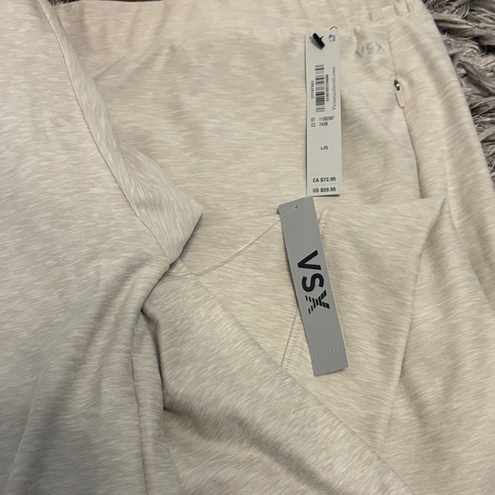 VSX Beige Heathered Wrap Active Top